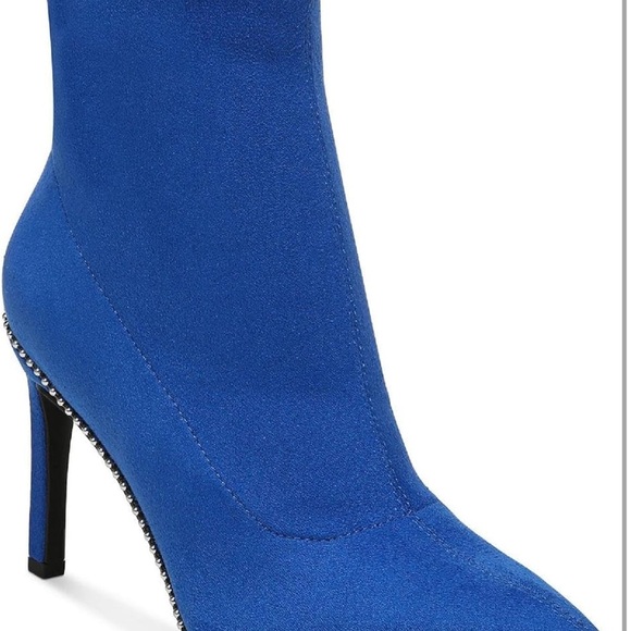 bar III Womens Melanay Studded Pull On Ankle Boots - Picture 4 of 7